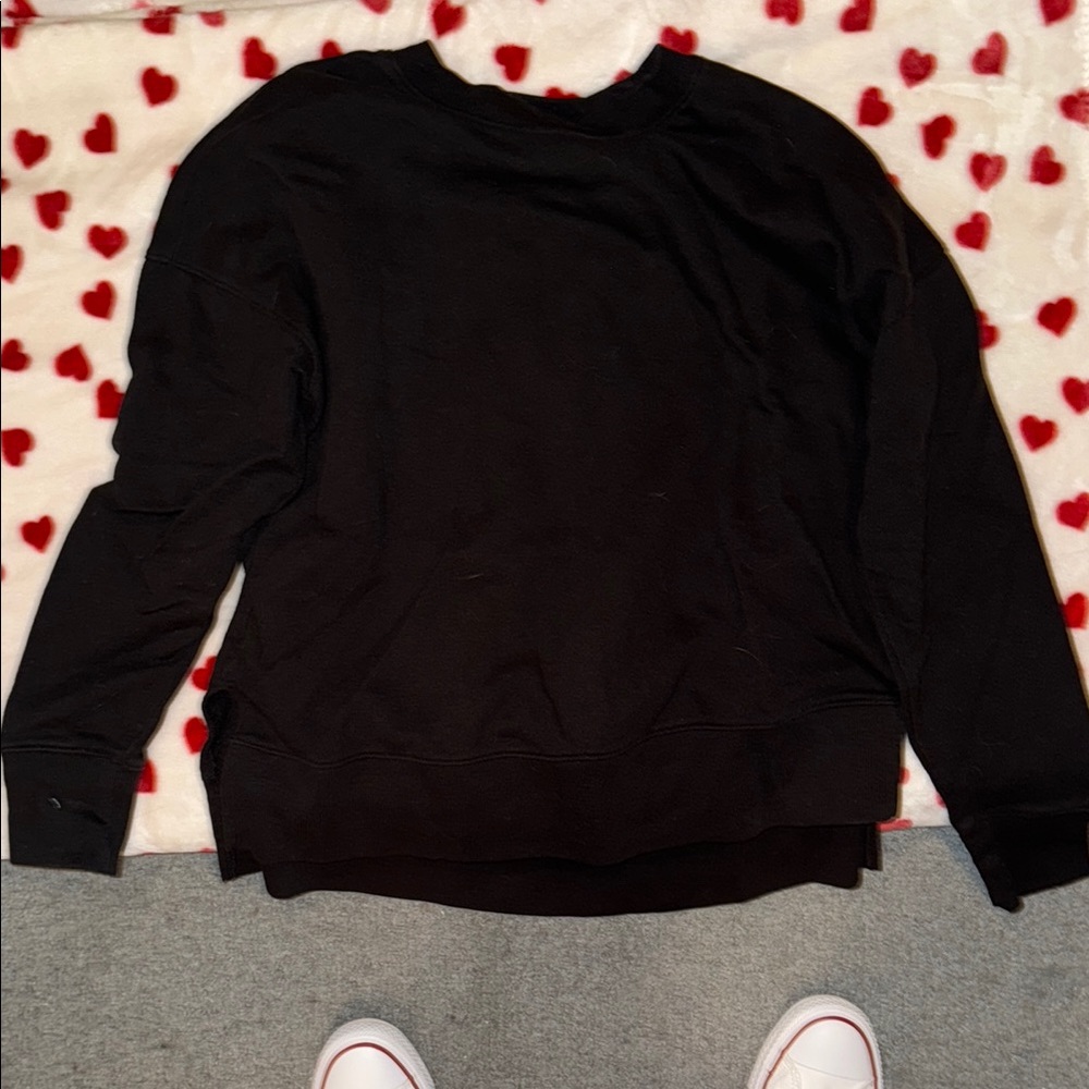Time and Tru Black Blouse - Slit down the sides